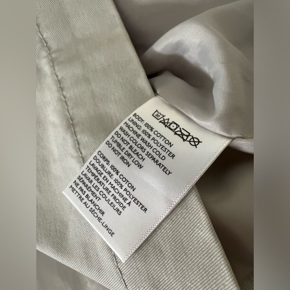 Your Neighbors Light Grey Coated Lightweight  Asymmetrical Moto Jacket - Picture 6 of 6